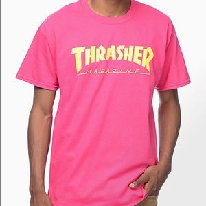 Pink & Yellow Thrasher Magazine Shirt